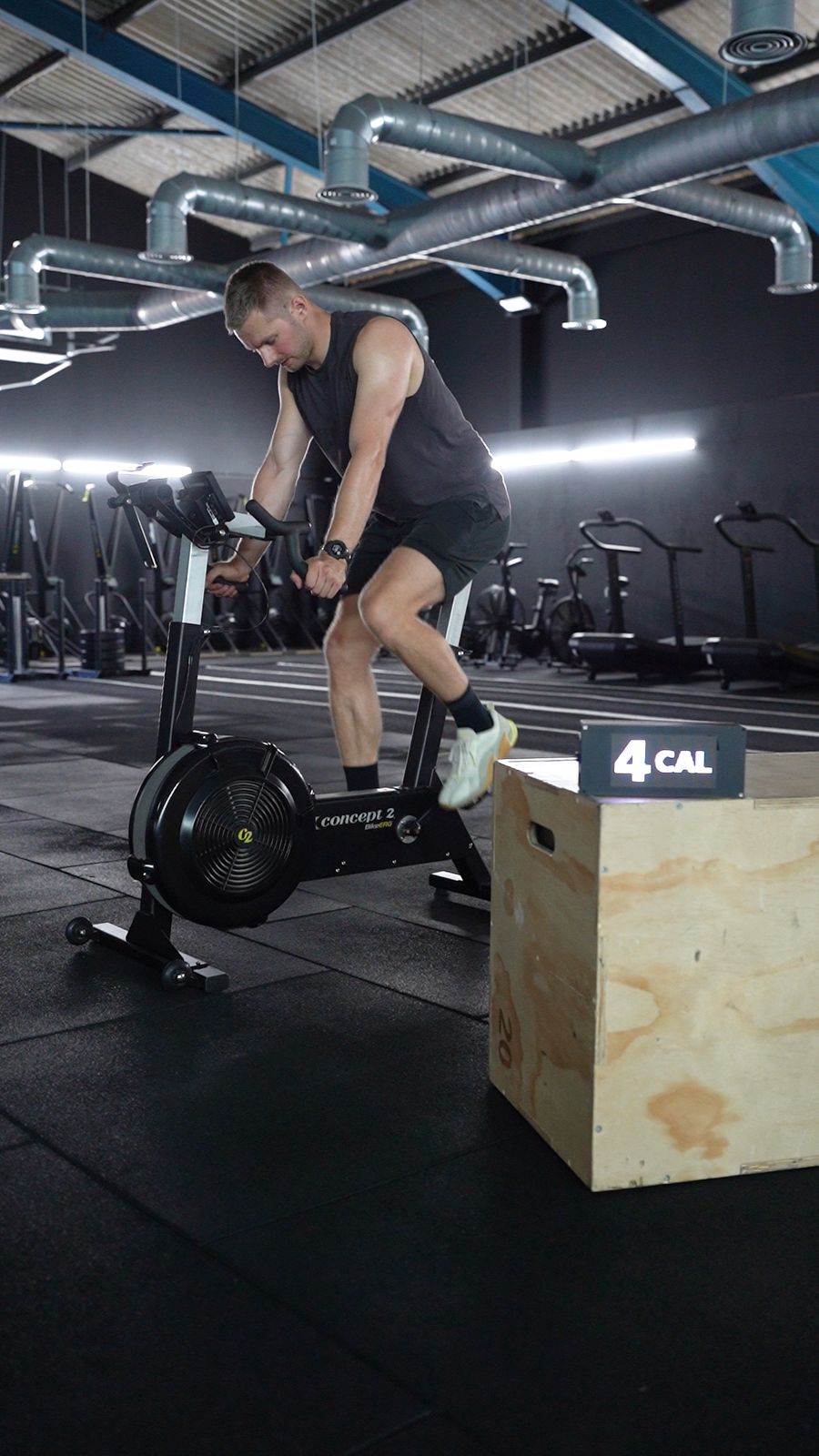 Erg Display on bike ergs