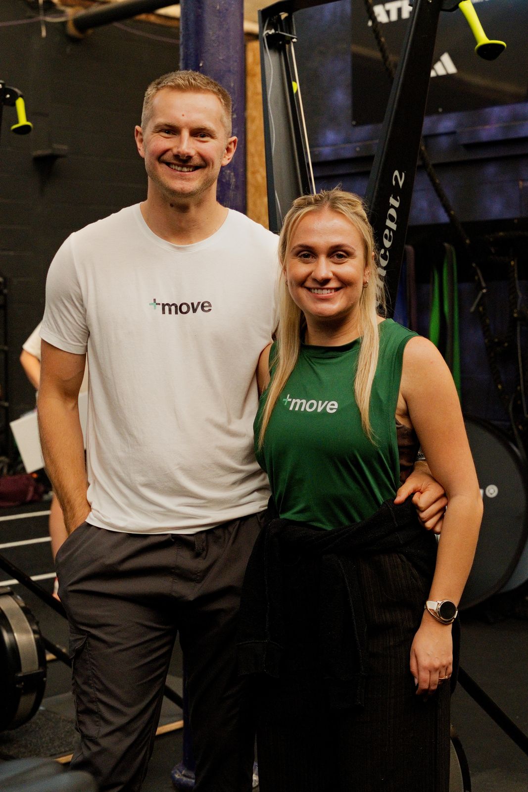PlusMove co-founder at an event